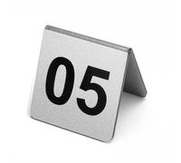 GSHUPIOU gli ospiti prenotano segnaletica Del posto, 1-10 Restaurant，Acrylic Gold Tent Style 1-10/25/50 Restaurant Number Plate Reserved Seating Plate(Silver,1 to 10)