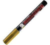 GSI Creos GM04 Gold Gundam Marker GNZ-GM-04 - Pointe biseautée, encre dorée, adulte, métal, non étanche, base d'alcool, marqueur