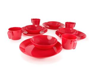 Gsi Outdoors Cascadian Ensemble de Table pour 4 Personnes Rouge