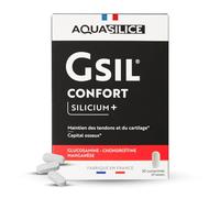 GSIL - Comprimés Confort Articualire & Capital Osseux - Glucosamine, Chondroïtine, Silicium organique & Manganèse - 30 jours de cure - Fabriqué en France