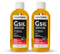GSIL - Huile de Massage Articulaire Chauffante - Lot de 2 x 100 ml - Silicium Organique, Arnica, Harpagophytum & Huiles Essentielles - Soulage, Relaxe & Dénoue les Tensions - Fabriqué en France