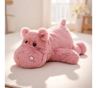 Gsiqis Peluche Lestée Anxiete Adulte 45cm Doudou Lesté Kawaii Peluche Hippopotame Bebe Peluches Cadeau Enfant