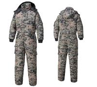 GSJDKN Homme Rembourré Robuste Combinaison de travail Résistant Mécanicien matelassé Combinaison de travail Vêtements de travail chauds Combinaison de travail à capuche