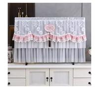 GSJNHY Couvertures de Télévision TV Cover Can Be Turned on Without Remove The Hanging Desktop Thin LCD Protective with Lace Simple(Color 07,168x100cm)