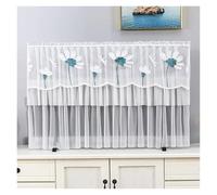 GSJNHY Couvertures de Télévision TV Cover Can Be Turned on Without Remove The Hanging Desktop Thin LCD Protective with Lace Simple(Color 020,145x83cm)