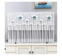 GSJNHY Couvertures de Télévision TV Cover Can Be Turned on Without Remove The Hanging Desktop Thin LCD Protective with Lace Simple(Color 020,145x83cm)