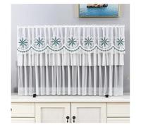 GSJNHY Couvertures de Télévision TV Cover Can Be Turned on Without Remove The Hanging Desktop Thin LCD Protective with Lace Simple(Color 012,88x50cm)