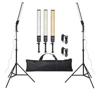 GSKAIWEN 24W 3200K-5500K Dimmable LED Photography Light Adjustable Photography Studio Light Kit with Tripod Stand Bag for Camera Video Studio Youtube Product Portrait Live Stream Shooting