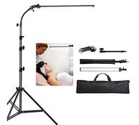 GSKAIWEN Kit d’Eclairage LED pour Studio de Photographie avec de Support Lumière de Remplissage pour Sourcils, Tatouage, Maquillage, Dentisterie, Portrait, Photographie de Produits, Lumière de Studio