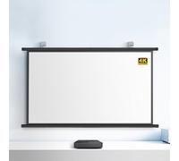 GSKDZG Écran De Projecteur 40 50 60 72 Pouces Écran De Projection Home Cinéma 4K HD Écran De Cinéma Manuel Enroulable pour Intérieur Et Extérieur, Anti-Plis, Facile À Enrouler(40 inch (4:3))