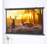 GSKDZG Écran De Projection 40 50 60 Pouces Écran De Projecteur Manuel Enroulable Toile De Projecteur Home Cinéma HD Écran De Cinéma Portable 4K Format 16:9 4:3(50 inch (16:9))