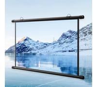 GSKDZG Écran De Projection HD Écran De Projecteur Manuel Enroulable 50 60 72 Pouces Écran De Cinéma Home Cinéma Portable pour Intérieur Extérieur, Format 16:9 4:3(50 inch (16:9))