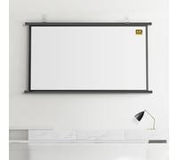 GSKDZG Écran De Projection Manuel Enroulable Écran De Projecteur HD 40 50 60 72 Pouces Écran Videoprojecteur 4K pour Home Cinéma Intérieur Extérieur(72 inch 16:9)