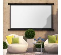 GSKDZG Ecran Projecteur Manuel Enroulable Écran De Projection Mural 40 50 60 Pouces HD 4K Écran Videoprojecteur Home Cinéma pour Intérieur Extérieur, Format 4:3 16:9(30 inch (16:9))