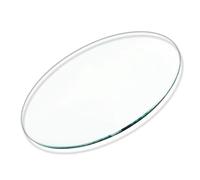 GSKDZG Plateau De Table Rond en Verre Trempé pour Tables De Salle À Manger Table Basse Plaque De Verre Transparent 6mm D'épaisseur Bords Polis Plats Dessus De Tables(510mm (20in))