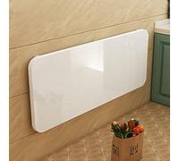 GSKDZG Table Murale Rabattable, Table De Cuisine Blanc pour Petits Espaces Bureau D'ordinateur Flottant en Bois, Tables Pliante Multifonction, Charge Maximale 80kg(90x50cm)