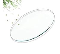 GSKFXJ 40/90cm Plateau De Table De Verre Trempé, Dessus De Table De Vitre Rond, Vitre Plaque De Remplacement Transparent pour Table De Salle À Manger(65CM(25IN))