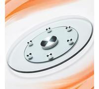 GSKFXJ 80 100cm Plateau De Service Rotatif Lazy Susan Assiette De Service en Verre Trempé Grande Plateau Tournant De Table pour Table À Manger(35in/90cm)