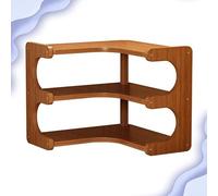 GSKFXJ Bibliothèque d'angle pour Bureau, Etagere Rangement Bois en L, Support De Rangement De Livres De Table pour Petits Espaces