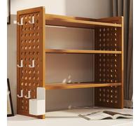 GSKFXJ Bibliothèque De Bureau Réglable en Bois, Étagère D'affichage De Rangement, Étagère De Bureau À 3 Couches pour Dortoir/Maison(40 * 20 * 56cm/15.7 * 7.8 * 22in)