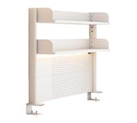 GSKFXJ Étagère De Bureau À Pince, Bibliothèque Organisateur De Bureau Réglable, Etagere Rangement Multifonction pour Ordinateur(L-80cm/31.5in)