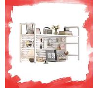 GSKFXJ Étagère De Bureau De Métal pour Ordinateur, Bibliothèque De Bureau avec Organisateur, Étagère Rangement pour Livres,Magazines(2-Tier 55 * 20 * 68cm)