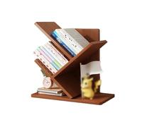 GSKFXJ Étagère Organisateur De Bureau, Bibliothèque De Bureau en Bois pour Livres, Etagere Rangement Autoportante pour Maison/Dortoirr(Brown,31 * 17 * 38cm)