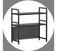 GSKFXJ Étagère Rangement À Poser sur Bureau, 2/3 Niveaux Bibliothèque De Bureau, Organisateur De Livres, Étagère D'affichage De Rangement pour Dortoir, Maison(3-Tier,L-37.4in/95cm)