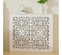 GSKFXJ Maison Cache Radiateur, Étagère De Radiateur Blanc 90cm De Hauteur, Moderne Tablette De Radiateur, Meuble Radiateur D'aération(90 * 80 * 20cm/35.4 * 31.5 * 7.9in)