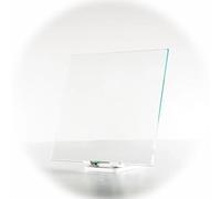 GSKFXJ Plaque Carré en Verre 50/60/70/80/90cm, Dessus De Table en Verre Trempé, Plateau De Table Vitre Transparent pour Patio, Salle À Manger, Café(80x80cm/31.5x31.5in)