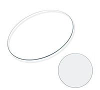 GSKFXJ Plaque De Verre Rond, Plateau De Table De Verre Trempé Clair, Plan De Table De Remplacement pour Patio, Salle À Manger, Café(90CM(35IN))