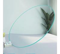 GSKFXJ Plateau Rond De Table De Vitre, 28 65 85cm Dessus De Table De Verre Trempé, Plan De Tables De Remplacement Transparent, Facile Nettoyer(800mm(31.5in))