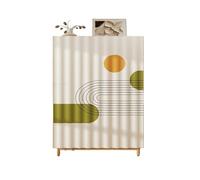 GSKFXJ Rideaux pour Étagère De Cuisine, Rideau D'armoire D'intimité, Rideau Suspendu sous L'évier, Rideaux Placard avec Piste Coulissante Autocollante(Style D,WxH 60x70)