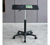 GSKFXJ Table D'appoint De Lit Réglable en Hauteur, Table De Canapé Mobile Portable, Table À Café avec roulettes, Table Basse Montage Facile(Black,Rectangular)