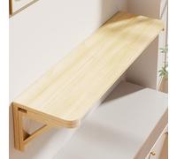 GSKFXJ Tables Murales Pliantes Peu Encombrante, Bureau D'Ordinateur Mural Rabattable Invisible, Table À Manger Murale Drop-Leaf Pliable en Bois(100x40cm/40x16in)