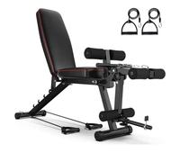 GSKJJT Banc Musculation Complet Inclinable Réglable 200Kg Capacité De Poids avec Extension Jambe Leg Curl Bancs Multi-inclinable Declinable Unisex-Adult