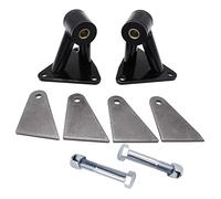GSKMOTOR Black 91018040 Lot de 2 supports de moteur à souder compatibles avec Chevy Small & Big Block SBC BBC V8