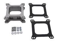 GSKMOTOR Entretoise de carburateur à bride carrée en aluminium ouvert 4 Brl avec joints Holley