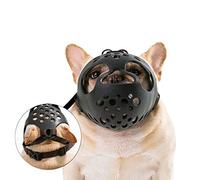 Muselière avec museau court, bouledogue français, réglable, anti-morsure, anti-aboiement