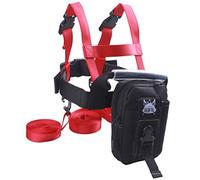GSM Brands Harnais d'entraînement de ski avec laisse pour enseigner aux enfants le ski en toute sécurité