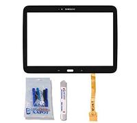 gsmschermkapot Écran tactile de rechange pour Samsung Galaxy Tab 3 10.1 P5200 P5210 Blanc + Adhésif pré-installé avec kit d'outils (Noir)