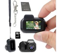 Gsnagole Caméra porte-clés - Mini caméra HD 1080p au monde - Mini portable rétro - Autonomie de la batterie : 100 minutes - Pour étudiants, enfants (64 Go)