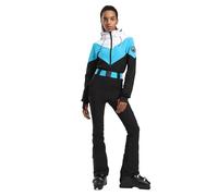 GSOU SNOW Combinaison de Ski Femme, Une Pièce Multiples Poches à Capuche Imperméable Coupe-vent Respirante Chaude