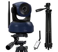 Gsou Webcam sans fil, caméra d'appel vidéo HD 1080p et de streaming, Plug and Play, champ d'angle réglable pour PC/Mac/ordinateur portable, fonctionne avec zoom, rencontres,Skype,équipes(avec trépied)