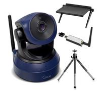 Gsou Webcam sans fil pour PC/caméra de diffusion sans fil, webcams HD 1080p/webcam USB Plug and Play pour réunion Zoom, Skype, OBS (avec mini trépied), caméra d'ordinateur réglable pour Mac/ordinateur