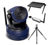 Gsou Webcam sans fil pour PC/caméra de diffusion sans fil, webcams HD 1080p/webcam USB Plug and Play pour réunion Zoom, Skype, OBS (avec mini trépied), caméra d'ordinateur réglable pour Mac/ordinateur
