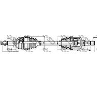 GSP 218027 Arbre de transmission | Compatible avec: JAGUAR X-TYPE I, X-TYPE I Kombi