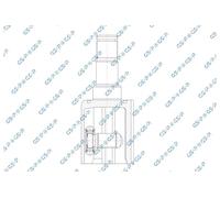 Jeu de joints, arbre de transmission GSP 603083