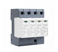 GSP9 4 pôles parasurtenseur 20KA-40KA SPD AC275V AC385V 400V 440V SPD maison parasurtenseur 3P + N Rail Din 1 pièces(3P NPE AC275V 40KA)