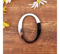 Gspirit 3D DIY Lettres Alphabet Décoratives Argent, 26 lettres autocollant mural, Acrylique, Fête de la décoration de la maison